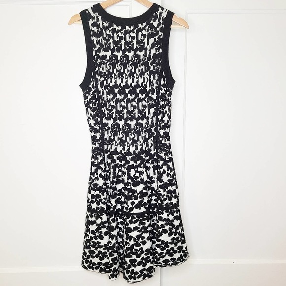 Kate Spade Floral Jacquard Knit Fit & Flare Dress - Picture 4 of 8